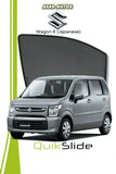 QS QuikSlide custom fit sun shades installed on Suzuki Wagon R Japanese side window