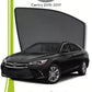 QS QuikSlide custom fit window sun shades installed on Toyota Camry 2015-2017 sedan side window