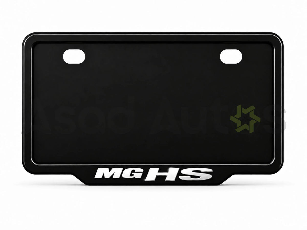 Raptic custom number plate frame for MG HS, all models