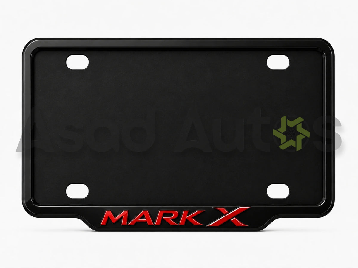 raptic custom number plate frame for Toyota Mark X premium exterior styling - Asad Autos