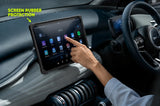 Black silicone screen rubber protection cover for BYD Atto 3 central infotainment touchscreen - Asad Autos