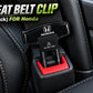 Black seat belt clip for Honda vehicles