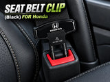 Black seat belt clip for Honda vehicles
