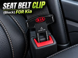Black seat belt clip for KIA vehicles