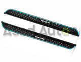 Black Haval H6 side step running board with anti-slip tread and blue trim, HAVAL branded - A-2000 - Asad Autos