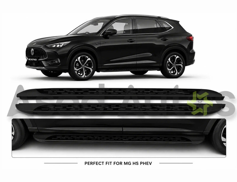 Side step running board for MG HS PHEV 2025-2026 - anti-slip foot pedal pair - Asad Autos