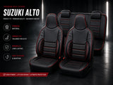 Suzuki Alto Bespoke Seat Covers – Black & Red