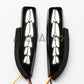 Toyota Corolla Dragon Style LED mirror turn signal lights with white DRL and sequential yellow indicator by Asad Autos.