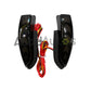 Toyota LED Arrow Rear View Mirror Turn Signal Lights with Smoked Black Lens, White DRL and Sequential Amber Indicator Pair
