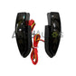 Toyota LED Arrow Rear View Mirror Turn Signal Lights with Smoked Black Lens, White DRL and Sequential Amber Indicator Pair