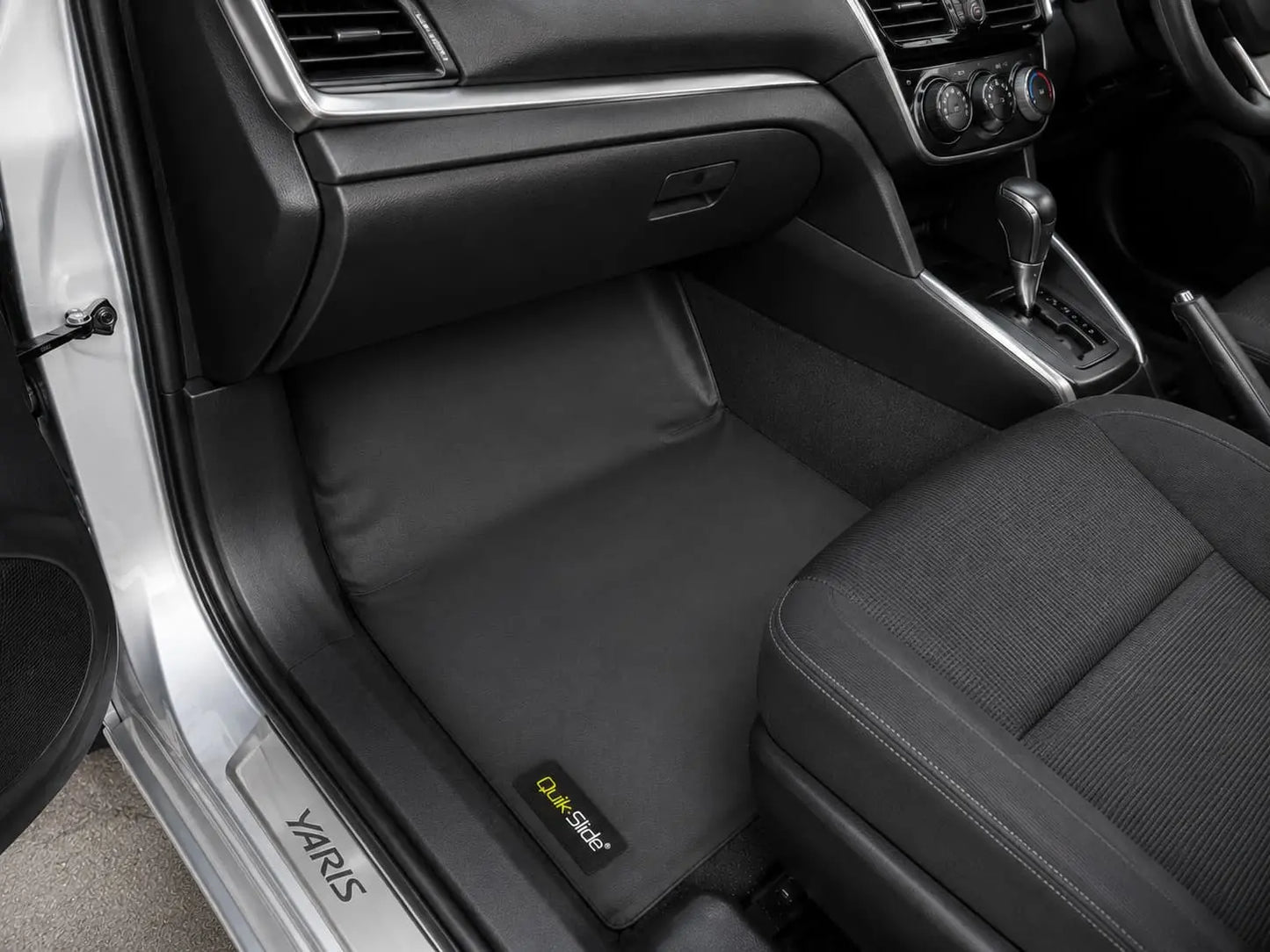Custom floor matting for Toyota Yaris Japanese Model (2018–2026) with waterproof, heavy-duty interior protection and OEM fit