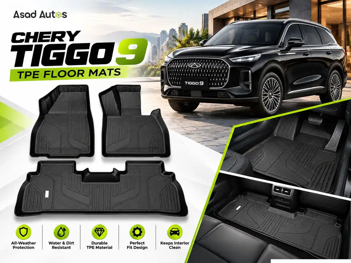 TPE floor mats for Chery Tiggo 9 PHEV 2025-2026 custom fit