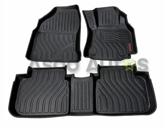 TPE floor mats for Toyota Corolla 2014-2026 - waterproof custom fit car floor mat set - Asad Autos