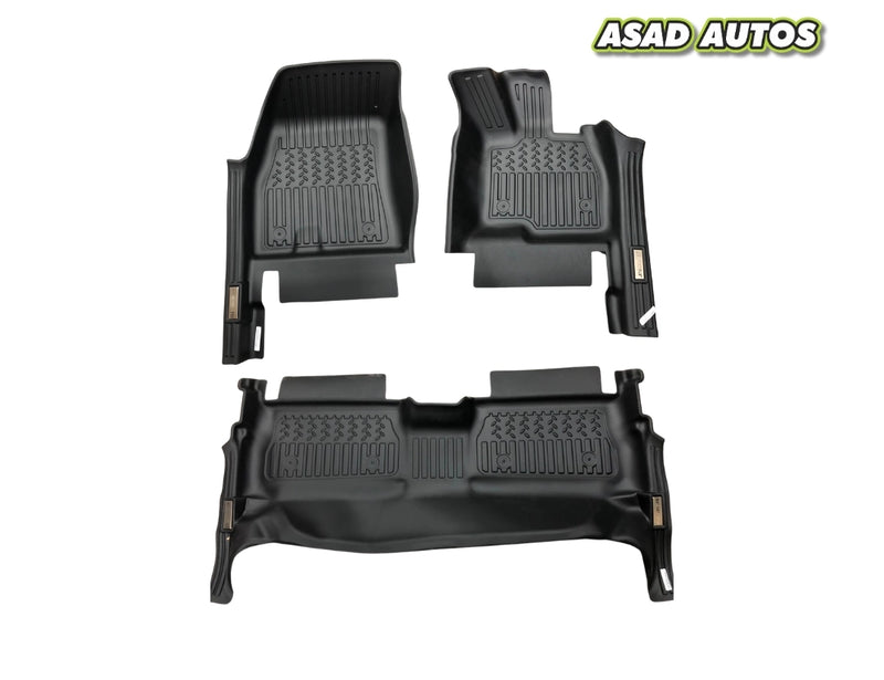 TXR TPE black floor mats by Asad Autos for Jaecoo J7 2025–2026 custom fit all weather waterproof anti-slip durable car floor liners for premium interior protection and long-lasting cleanliness
