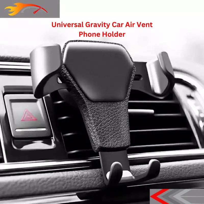 Universal gravity car air vent phone holder for secure hands-free smartphone mounting