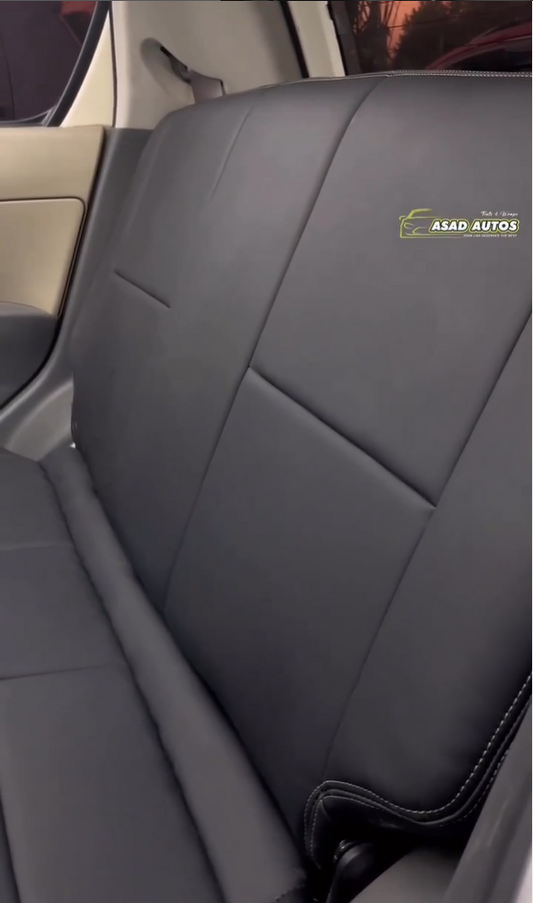 Bespoke seat covers for Daihatsu Mira offering custom fit, premium protection, and a stylish upgrade.

