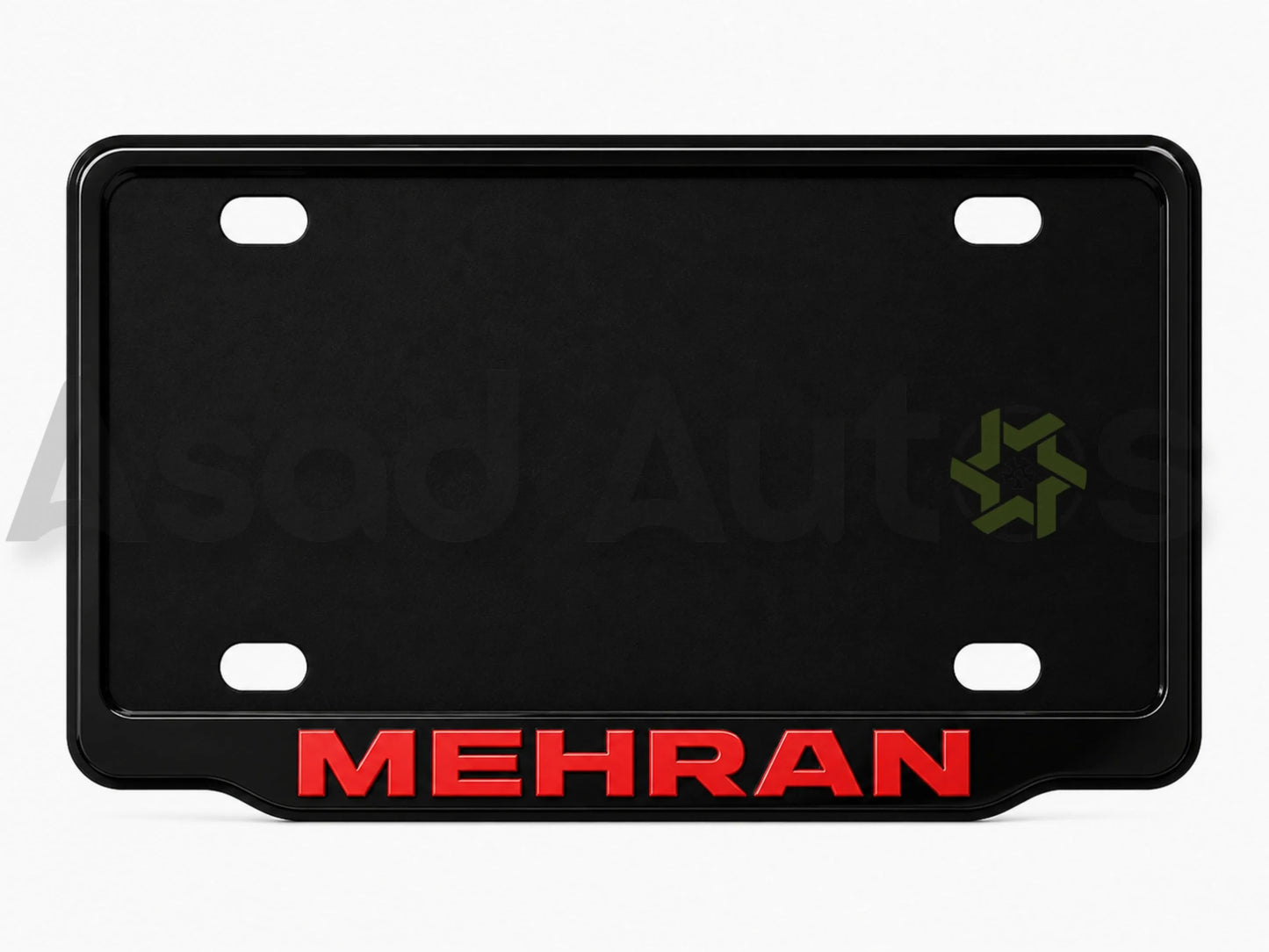 VANTIQ custom number plate frame for Suzuki Mehran premium exterior styling - Asad Autos