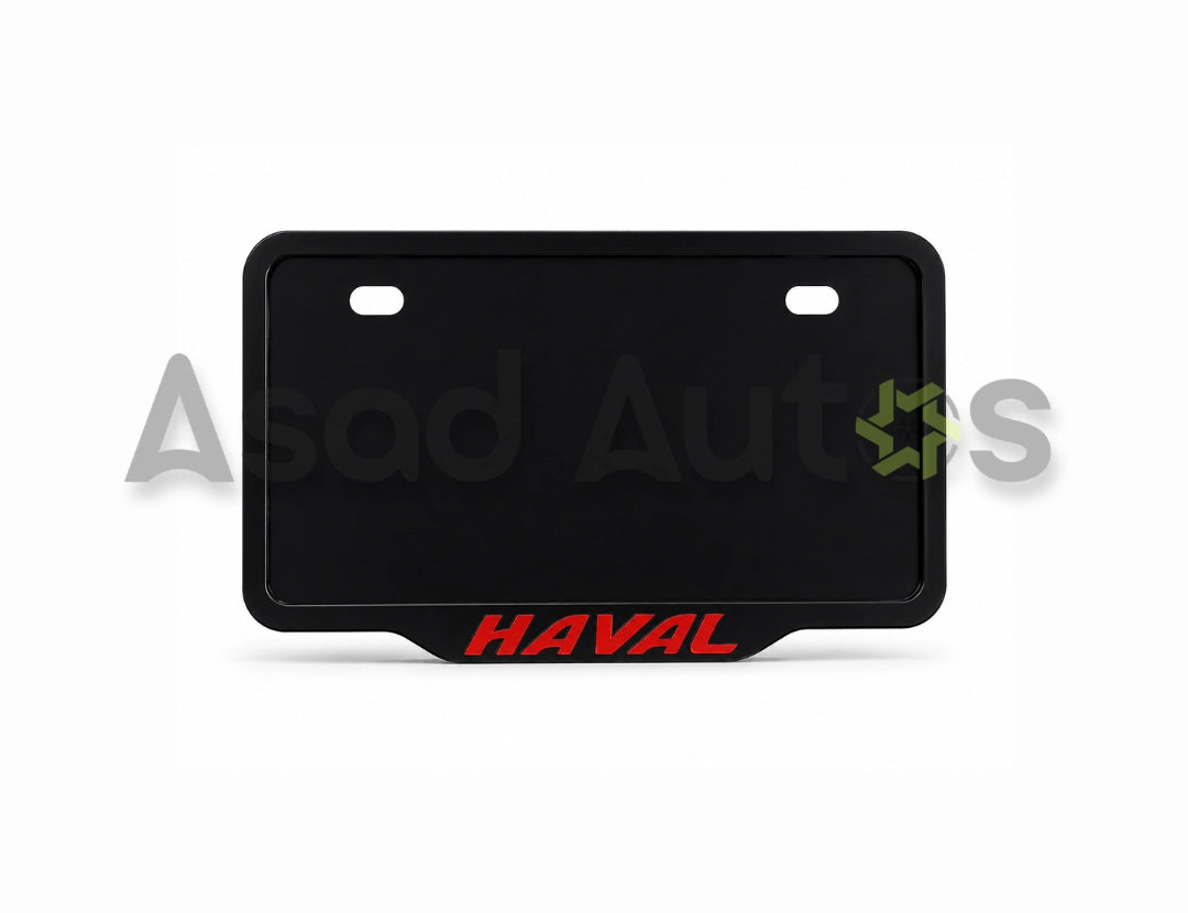 VANTIQ custom number plate frame installed on Haval H6 Facelift 2025-2026 - Asad Autos
