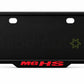 vantiq number plate frame installed on an MG HS bumper