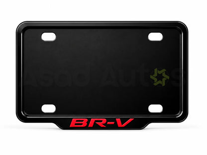 VANTIQ custom number plate frame and cover - Red for Honda BR-V premium exterior styling - Asad Autos