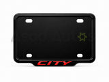 VANTIQ custom number plate frame-red-and cover for Honda City premium exterior styling - Asad Autos