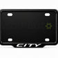VANTIQ custom number plate frame-white-fitted on Honda City front plate area - Asad Autos