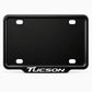 VANTIQ custom number plate frame-white-fitted on Hyundai Tucson front plate area - Asad Autos