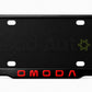 Vantiq custom number plate frame and cover-red- for Omoda premium exterior styling - Asad Autos