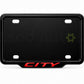 vantiq- custom number plate frame-red-and cover for Honda City premium exterior styling - Asad Autos