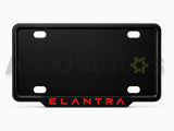 VANTIQ custom number plate frame-red- and cover for Hyundai Elantra premium exterior styling - Asad Autos