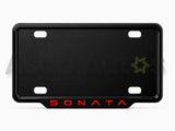 VANTIQ custom number plate frame and cover-RED- for Hyundai Sonata premium exterior styling - Asad Autos