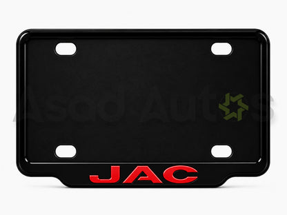 VANTIQ number plate frame fitted on JAC T9 Hunter front plate area - Asad Autos