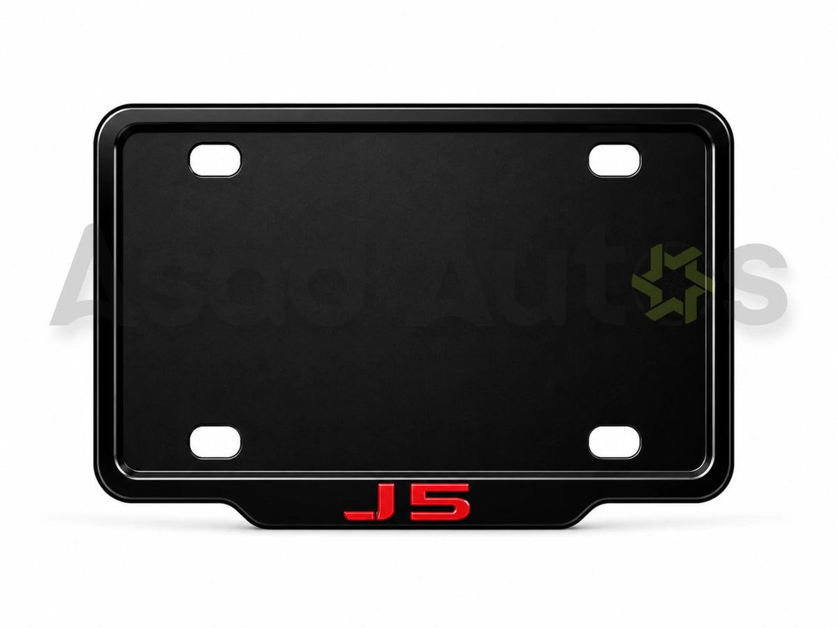 VANTIQ custom number plate frame and cover-red- for Jaecoo J5 premium exterior styling - Asad Autos