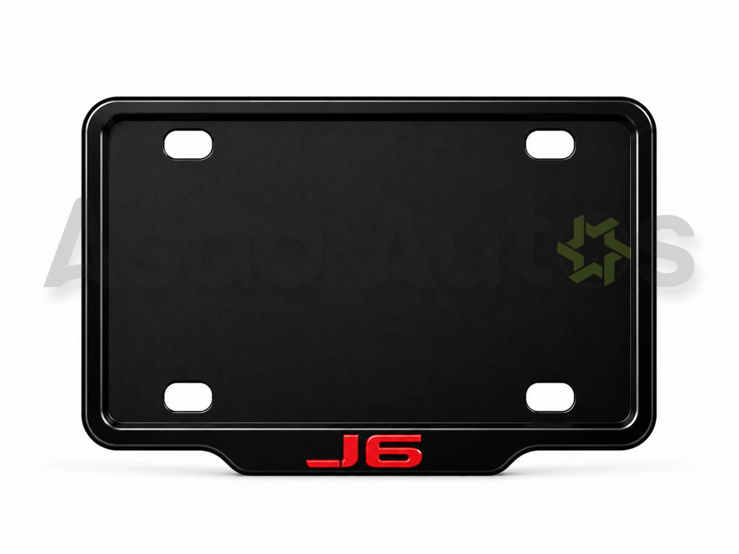 VANTIQ custom number plate frame and cover-red- for Jaecoo J6 premium exterior styling - Asad Autos