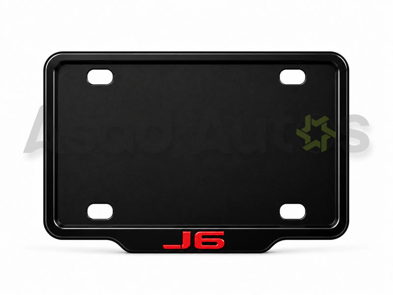 VANTIQ custom number plate frame and cover-red- for Jaecoo J6 premium exterior styling - Asad Autos