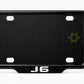 VANTIQ custom number plate frame-white-fitted on Jaecoo J6 front plate area - Asad Autos