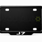 VANTIQ custom number plate frame-white-fitted on Jaecoo J7 front plate area - Asad Autos