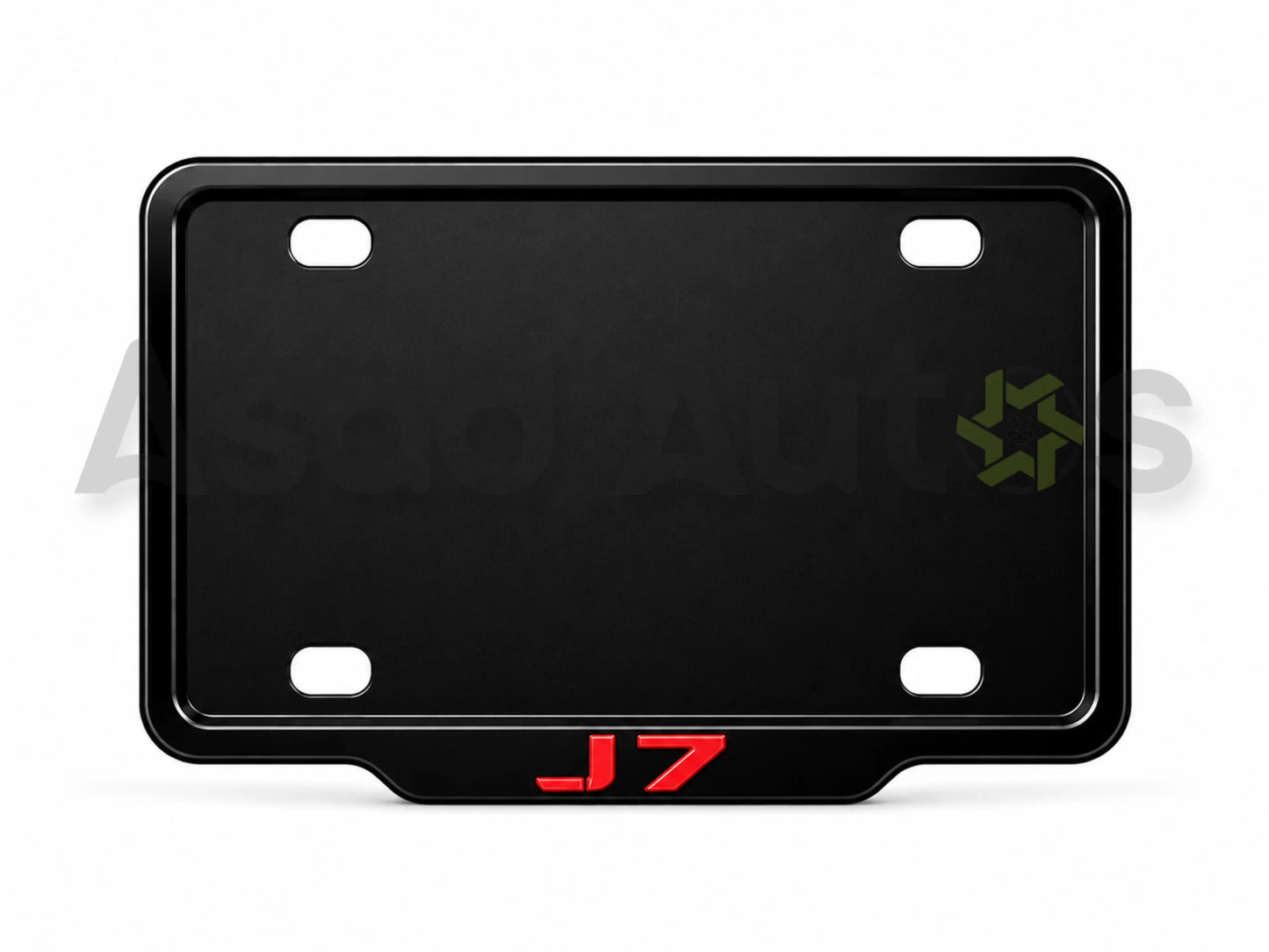 VANTIQ custom number plate frame and cover-red- for Jaecoo J7 premium exterior styling - Asad Autos
