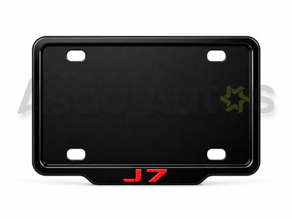 VANTIQ custom number plate frame and cover-red- for Jaecoo J7 premium exterior styling - Asad Autos