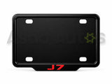 VANTIQ custom number plate frame and cover-red- for Jaecoo J7 premium exterior styling - Asad Autos