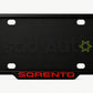 Vantiq Custom Number Plate Frame and Cover for Kia Sorento