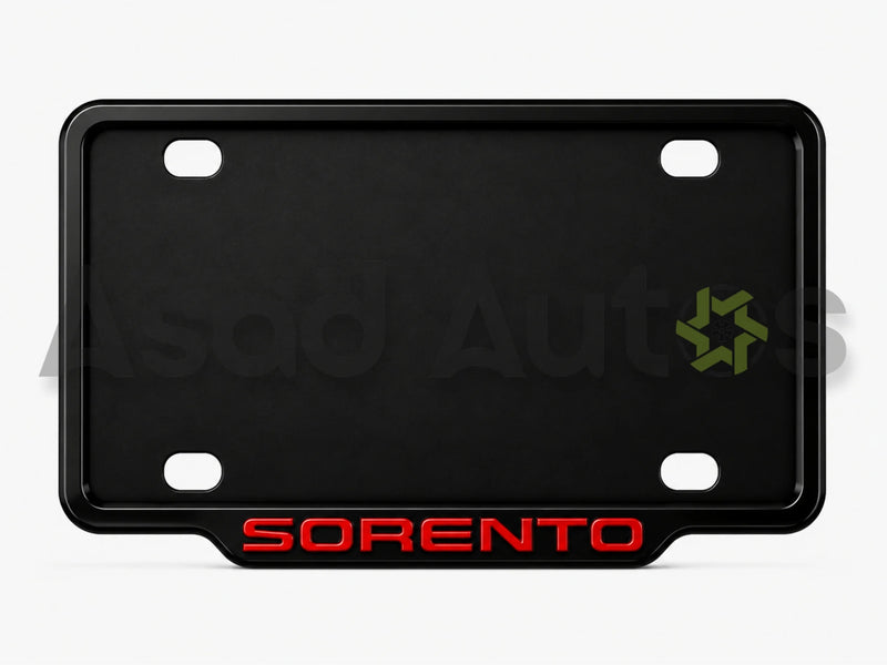 Vantiq Custom Number Plate Frame and Cover for Kia Sorento