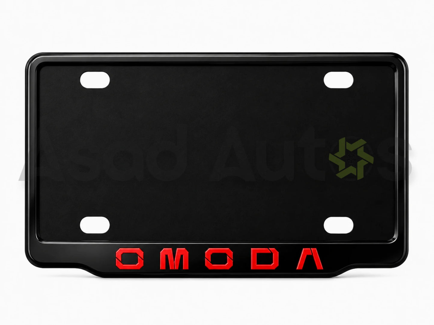 VANTIQ custom number plate frame and cover-red- for Omoda premium exterior styling - Asad Autos