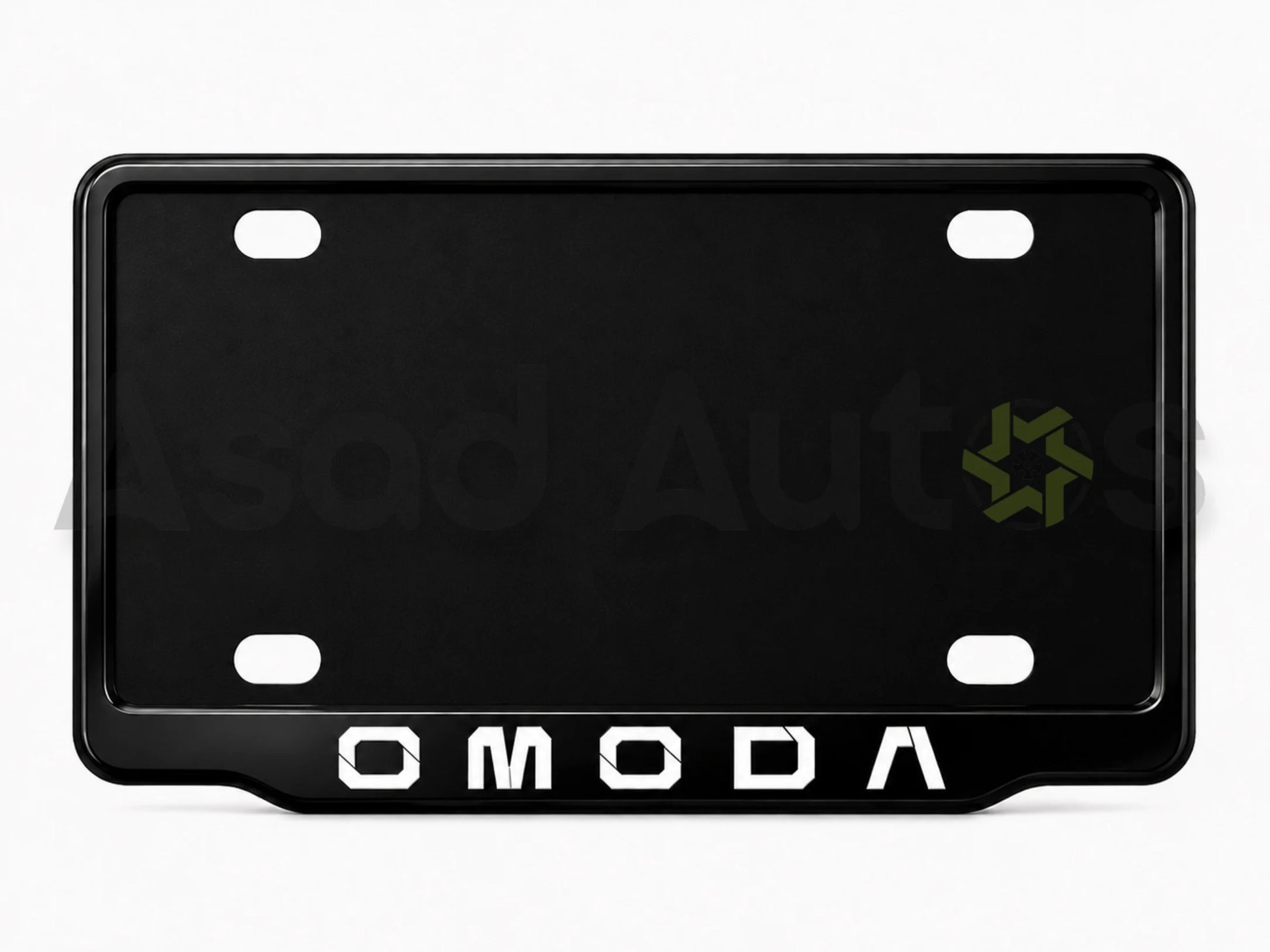 VANTIQ custom number plate frame-white- fitted on Omoda front plate area - Asad Autos