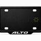 VANTIQ custom number plate frame and cover-white- for Suzuki Alto premium exterior styling - Asad Autos