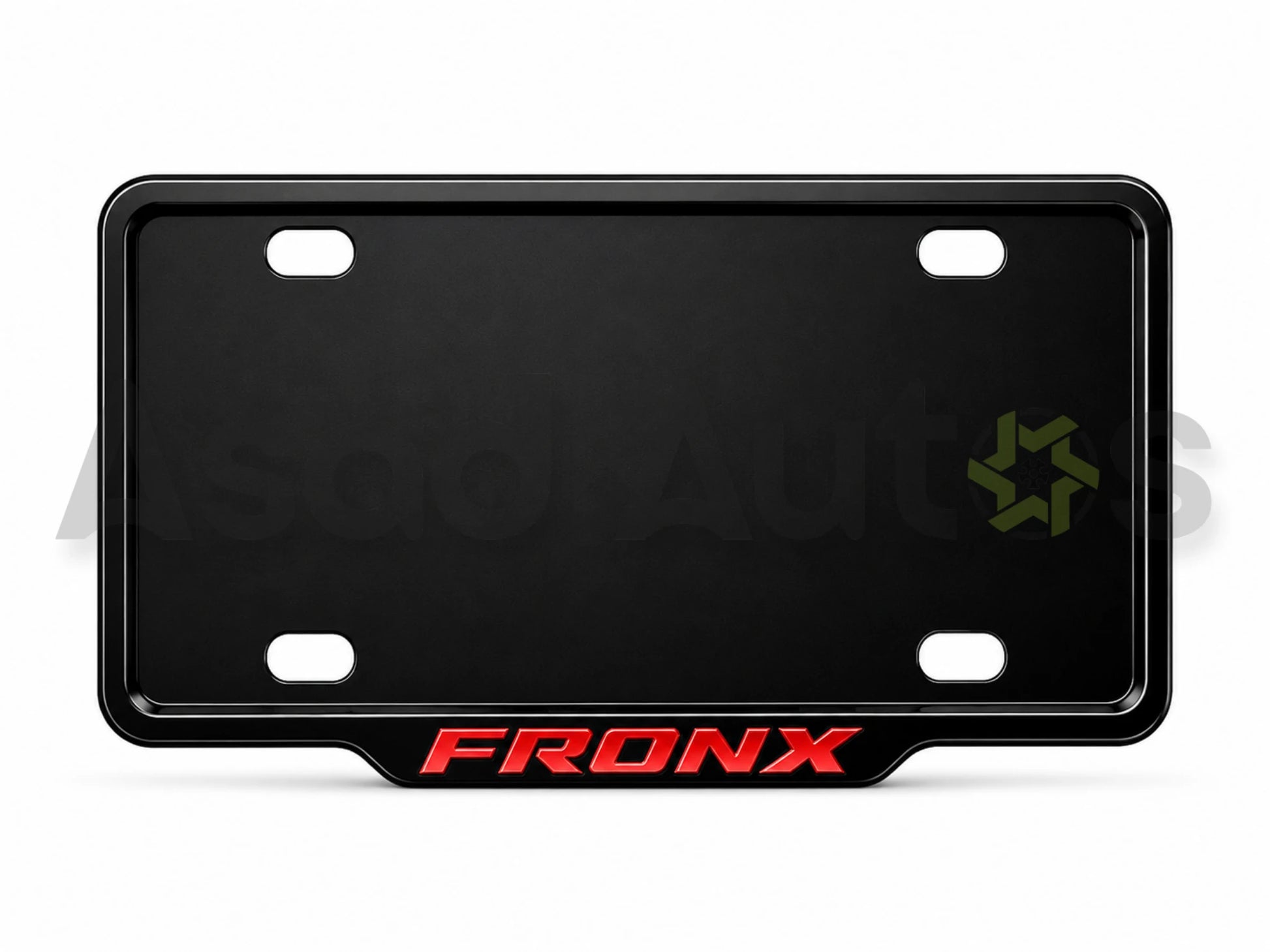 VANTIQ number plate frame red for Suzuki Fronx premium exterior styling - Asad Autos