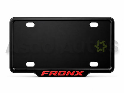 VANTIQ number plate frame red for Suzuki Fronx premium exterior styling - Asad Autos