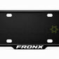 VANTIQ white number plate frame fitted on Suzuki Fronx front plate area - Asad Autos