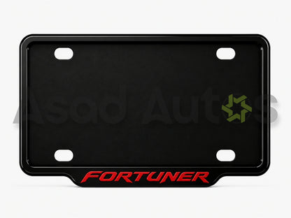 Vantiq Custom Number Plate Frame and Cover for Toyota Fortuner