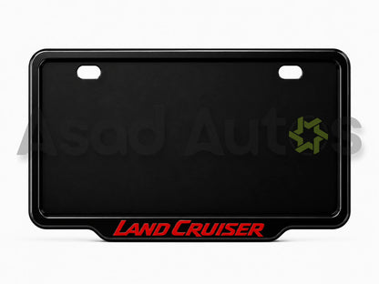 Vantiq Custom Number Plate Frame and Cover for Toyota Land Cruiser